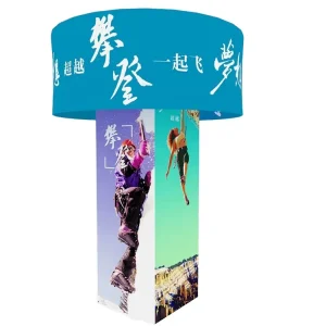 Trade Show Display Tension Fabric Backdrop Backlit Custom Aluminum Frame Flame Resistant