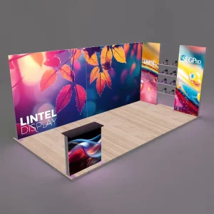 Trade Show Light Box Display Fabric Light Box Booth with Shelf for Exhibition LED Lightbox