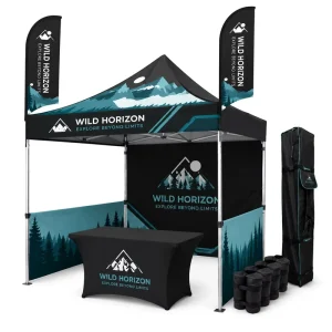 Trade Show Pop up Tent 10×20 Custom Popup Tent Printed Logo Canopy Advertising Gazebo Outdoor Event Marquee with Business