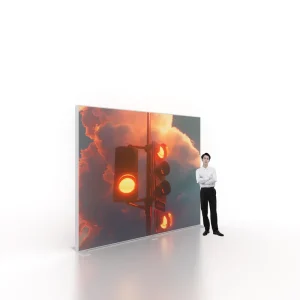 Tradeshow Exhibition Booth Display Aluminum Hanging Tension Fabric Backdrop Square Seg Pop up Led Backlit Light Box