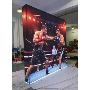 Tradeshow Exhibition Booth Display Rectangle Tension Fabric Backdrop SEG Pop up LED Light Box Durable