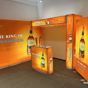 Tradeshow Exhibition Booth Display Tension Fabric Backdrop Seg Pop up Led Light Box