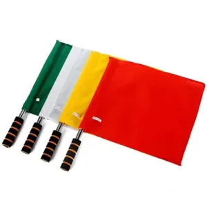 Traffic Command Signal Flag Safety Warning Hand Flag for Road Construction Referee Green White Yellow Red Signal Hand Flag