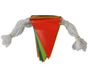 Traffic Safety PVC Caution Bunting Flag Plastic Reflective Road Safety Warning Flags