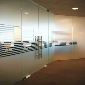 Translucent Frosted PVC Glass Film Self-adhesive Decorative Modern Unidirectional Sticker for Home Office Bathroom Windows