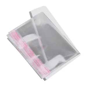 Transparent 5*18/1000 Jewelry Packaging Bag Long Double Layer 5 Wire Opp Self Adhesive BOPP Plastic Refill Packaging Bag
