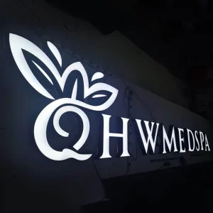 Transparent Acrylic Base Plate Borderless Illuminated Letters IP65 Waterproof Customizable LED Advertising Decoration Logo Sign