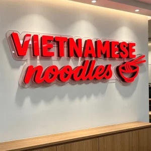 Transparent Acrylic Base Plate + Borderless Illuminated Letters Indoor Background Advertising Logo Customization