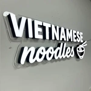 Transparent Acrylic Base Plate Borderless Illuminated Letters Indoor Background Advertising Logo Customization