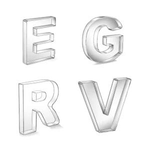 Transparent Acrylic Modern Reusable Fillable Letters for Food Display Candy Dish for Birthday Parties