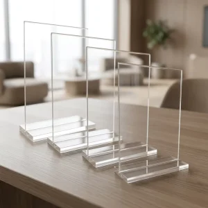 Transparent Acrylic Sheet 12mm Weather Resistant Scratch Proof Cuttable Panel for Exhibition Jewelry Counter Retail Stand Board
