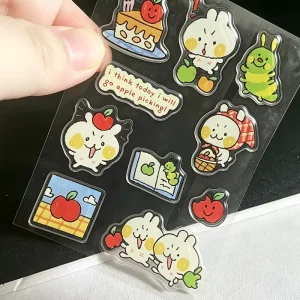 Transparent Clear Gel Sticker Waterproof Labels Custom Environmental Protection 3D Logo Epoxy Resin Dome Sticker