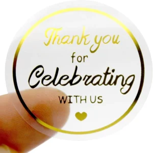 Transparent Clear Gold Foil PVC BOPP Custom Personalized Logo Die Cut Circle Cosmetics Label Sticker Sheet Sealing High Gloss