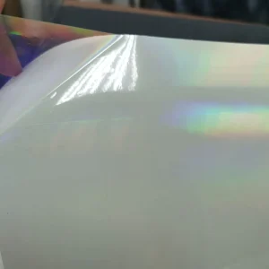 Transparent Holographic Cold Lamination Film Rainbow Pattern Design