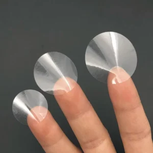 Transparent Label Adhesive Vinyl Sticker top Grade clear Sticker 40mm 4cm