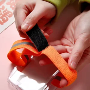 Transparent PVC Elastic Arm Band Men and Women’s ID Badge Holder and Photo Armband for Outdoor Sports