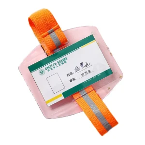 Transparent PVC Elastic Arm Band Men and Women’s ID Badge Holder and Photo Armband for Outdoor Sports