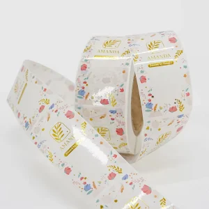 Transparent Roll Label Stickers Custom Printed Private Logo Clear PVC Adhesive Sticker Novelty Vinyl Style