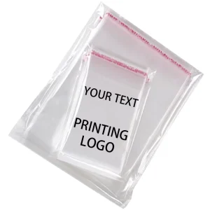 Transparent Self adhesive Sealed Plastic Packaging Bag Resealable Cellophane OPP Fresh keeping Bag Reusable Gift Bag