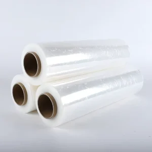 Transparent Soft Glossy LLDPE Plastic Packaging Film Rolled Stretch Film with Casting Process for Craft Use