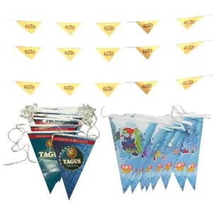 Triangle Bunting Wedding Flag Triangle Full Color Bunting Banner Decoration String Flag