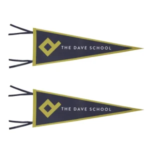 Triangle Customized Pennants Banner Waterproof Wall Decorative Sublimation Custom Felt Pennant
