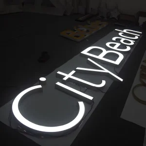 Trim Cap Channel Letters Luminous Letter 2 Model Facade Outdoor Advertising Letters Custom Boutique Stainless Steel Powder