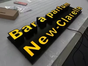 Trimless LED Business Sign 3D Acrylic Borderless Illuminated Letters for Buildings