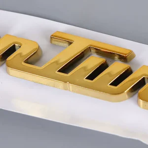 Two board Color Sheet PVC ABS Black Gold White Carving Engraving Name Badge With Magnet Pin