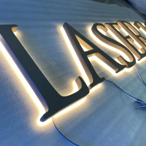 UL & CE Certification Emit Light 3D Metal Letters Logo Letter Sign Company Logo Business Signs Custom Channel Letter Store Sign