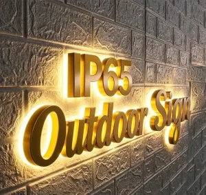 UL Certified Illuminated Signs Front Back Lit Channel Letters Business Signs Shop Outdoor
