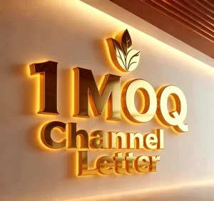 UL Listed Building Signs Front Back Lit Channel Letters Outdoor Business Signs Stainless Steel Front Back Lit Letters