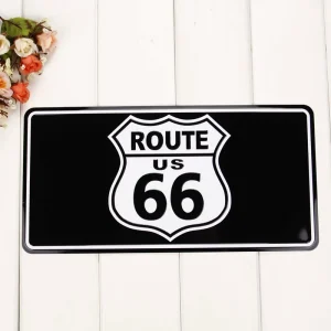 US Decorative Embossed Route 66 Car Plate Promotional License Plate