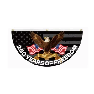 US Eagle 90x180cm Polyester Veranda Hanging Automotive US Flag 250th Anniversary Durable Eco Friendly Display Flags