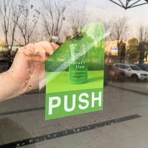 UV Printed Removable Static Decals Glass Window Vinyl Sticker with Mirroring Type for Storefronts