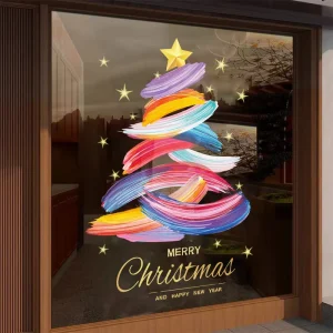 UV Printing Advertising Reusable Static Clings Glass Doors Window Decorative Films Vinyl Transparent Static Clings Stickers