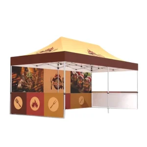 UV Proof Aluminum Fabric Folding Outdoor Pop up Advertising Gazebo Tent 3×6 for Display