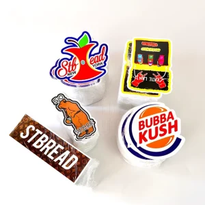 UV Resist Easy Peel White Vinyl PVC Self-Adhesive Gloss Matte Waterproof Custom Die Cut Stickers for Small Business Promotion