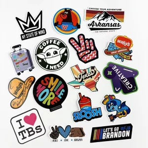 UV Resist Weatherproof Self Adhesive Label Printing Durable Waterproof Custom Logo PVC Vinyl Stickers Die Cut Custom Stickers