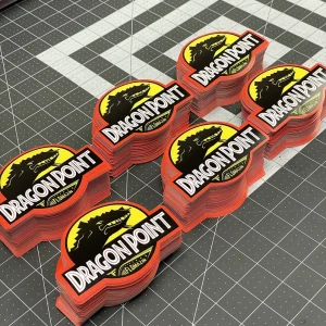 UV Resist Weatherproof Self Adhesive Label Printing Durable Waterproof Custom PVC Vinyl Sticker Die Cut Logo Stickers