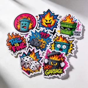 UV Resistant Brand Logo Printing Durable Waterproof Custom Logo Stickers Die Cut PVC Custom Vinyl Stickers