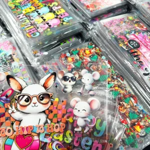 UV for Cup Wraps PET Vinyl Tumblers Cartoon Double View High Definition Waterproof Durable Scratch Proof