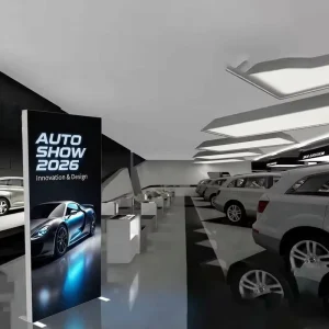 Ultra Light Portable LED SEG Fabric Light Box Foldable Frameless Double Sided Trade Show Booth Background Display Stand