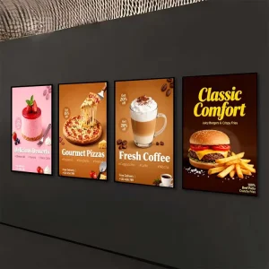 Ultra Slim Aluminum LED Advertising Light Boxes Custom Billboards Menu Board for Hanging Poster Frame Advertising