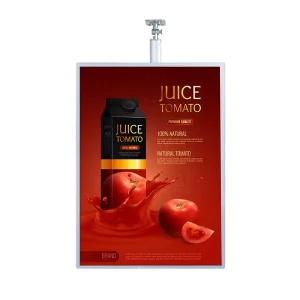Ultra Slim Aluminum LED Light Box with Frame Temper Glasses for Advertising