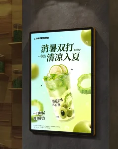 Ultra Slim LED Light Box Customizable Rectangular Menu Board Magnetic Hanging Waterproof Home Restaurants Stores