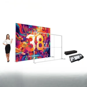 Ultra Slim Weatherproof Energy Efficient Customizable Size Durable Soft Film Lightbox Aluminum Frame 5000 Lumens Portable