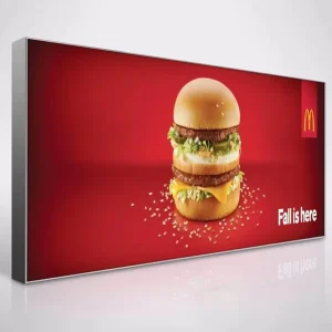 Ultra-Thin Double-Sided UV-Printed Tension Fabric Light Box for Outdoor and Storefront Advertising
