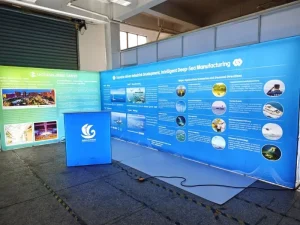 Ultra Thin Frameless Rectangle SEG Light Box Hanging Double Sided Backdrop LED Advertising Indoor Expo Trade Show Custom