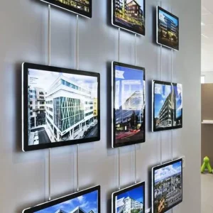 Ultra Thin Hanging Waterproof Trade Show Light Box Movie Poster Frame Snap Magnetic Advertising LED